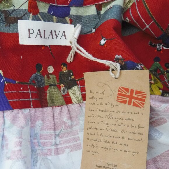 NWT Palava Red Cynthia Dress Size 8 - Picture 9 of 10